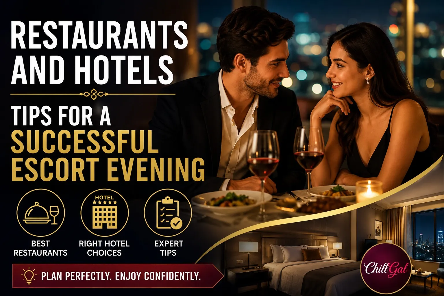Restaurants and Hotels - Tips for a successful Escort evening