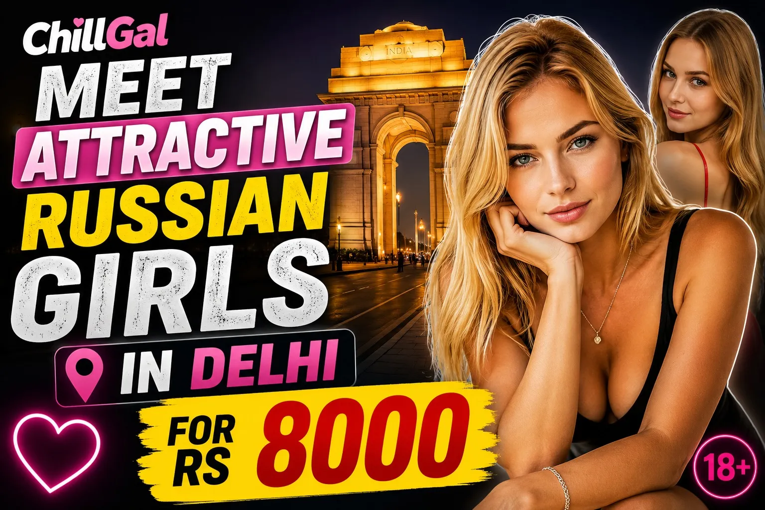 Meet Attractive Russian Girls in Delhi for Rs 8000
